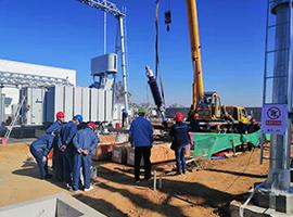 Hiện trường kiểm tra trạm biến áp 110KV Lưu Trai, Trường Xá